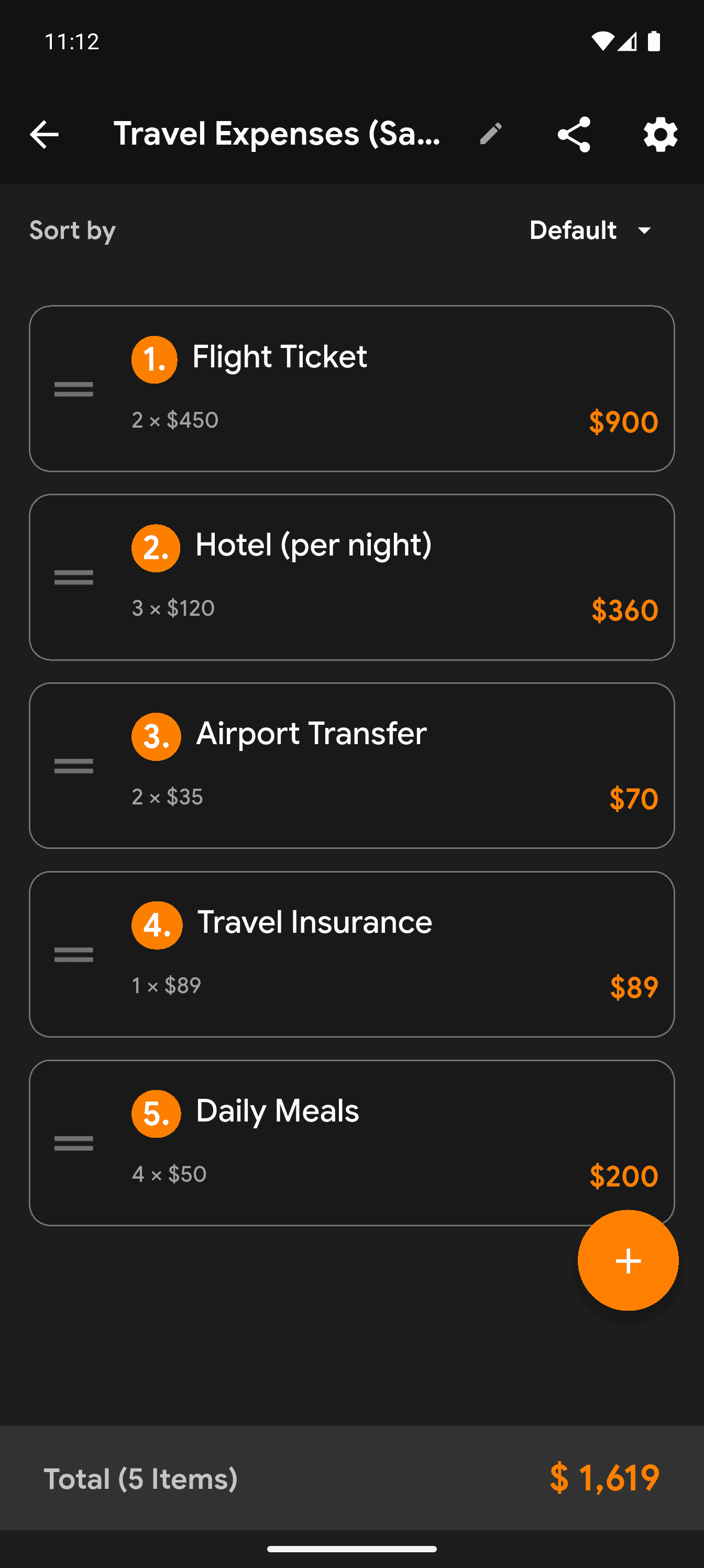 MinteCalc utility tools screen